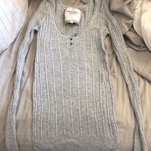 Abercrombie & Fitch ribbed long sleeve shirt